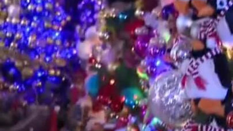 Record-amount of decorated Christmas trees indoors