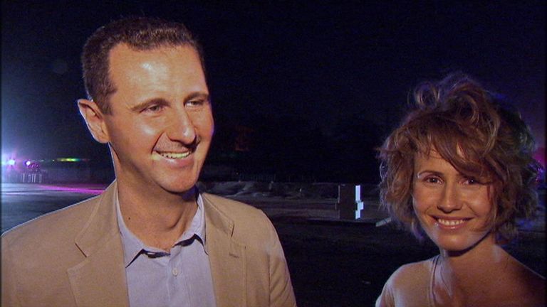 Bashar and Asma al Assad