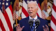 U.S. President Joe Biden delivers remarks from the Rose Garden of the White House in Washington, U.S., November 26, 2024. REUTERS/Nathan Howard