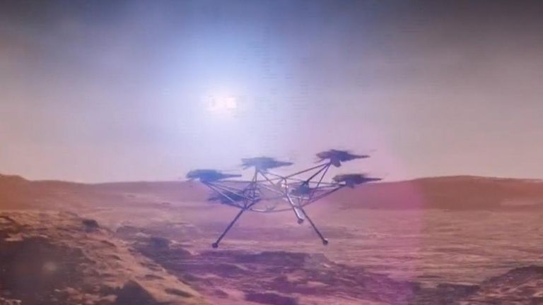 Animation shows the concept of the Mars Chopper