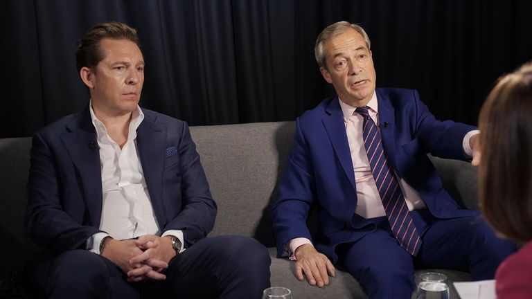 Nigel Farage and Nick Candy 