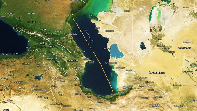 PORT OLYA 3 30 DAY TRACKING - Marine tracking data from marinetraffic shows previous journeys of the ship