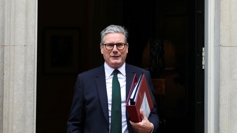 Sir Keir Starmer is preparing for his first TUC conference as prime minister. Pic: AP