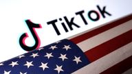 U.S. flag is placed on a TikTok logo in this illustration taken March 20, 2024. REUTERS/Dado Ruvic/Illustration