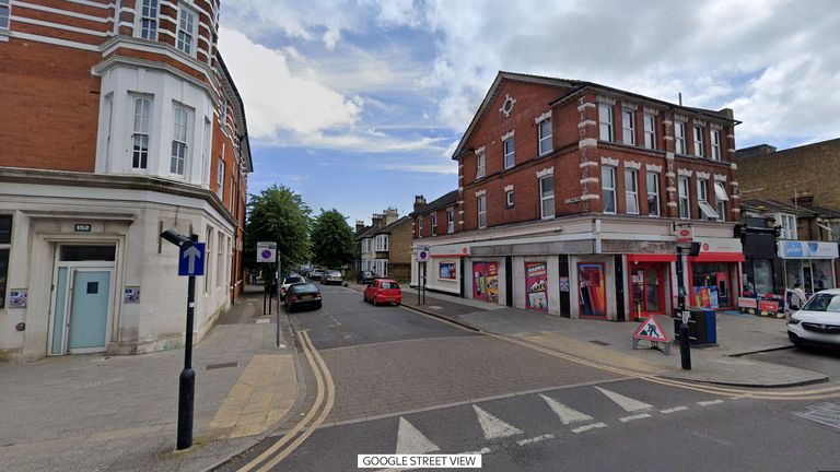 Streetview junction of Hamlet Court Road and St John’s Road, Westcliff-on-Sea - after fatal collision between car/pedestrians