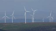 Wind turbines in South Wales. Pic: Reuters